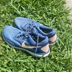 Nike Women’s Blue and Cream Athletic Running Shoes